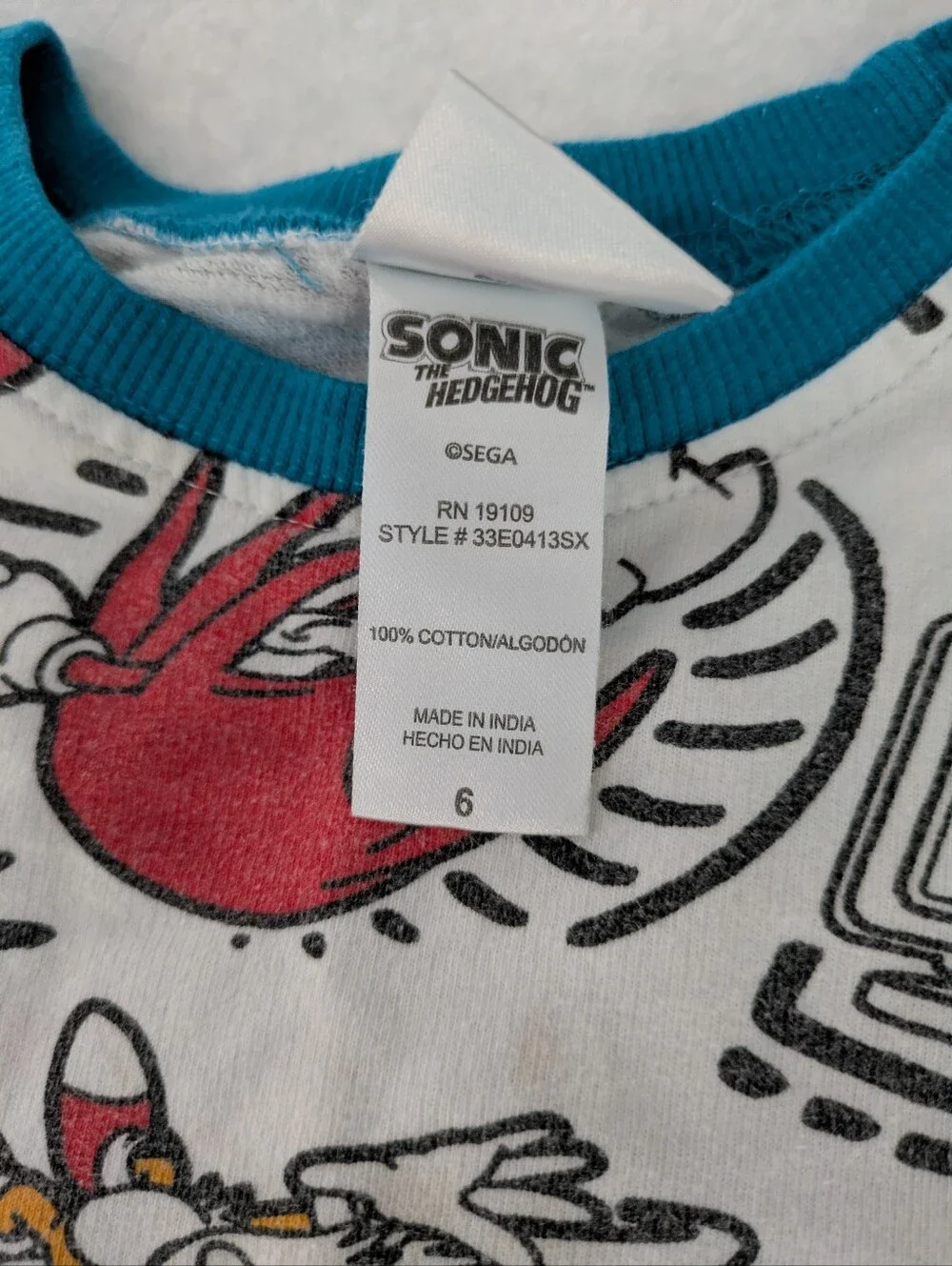 GUC Sonic the Hedgehog shorts & t-shirt set